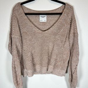 Abercrombie & Fitch Cream Sweater